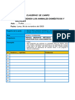 Cuaderno de Campo Animales