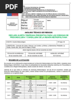 Declara Alerta Temprana Preventiva para Comunas de Precordillera y Cordillera 09-11-2023