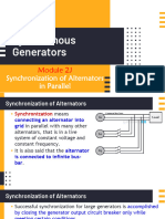 Module 2J Synchronization of Alternators in Parallel