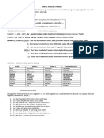 Simple Present Perfect & Past Tense