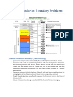 Indian Stratigraphic Boundary Problems