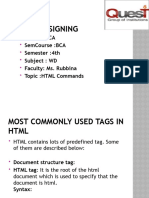 HTML Commands