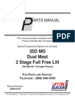 35D MD Dual Mast 2 Stage Full Free Lift: Arts Manual