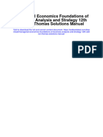 Managerial Economics Foundations of Business Analysis and Strategy 12th Edition Thomas Solutions Manual