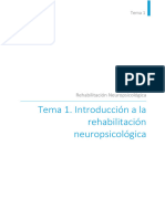 Tema 1 Rehabilitación Neuropsicologica