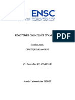 Réacteurs Chimiques Et Catalyse - Cinétique Homogène-1