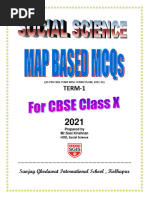 Map Based MCQs For Class X