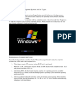 Booting Process of Computer System and Its Types