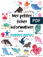 Mes Petites Fiches Animaux Marins