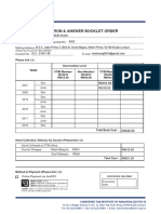 Professional Examination Question & Answer Booklet Order Form-1