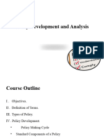 3 - Policy Development and Analysis