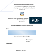 Mémoire de Fin de Formation en Français