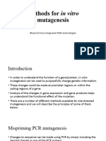 RDNA - 4 - Methods For Site-Directed Mutagenesis