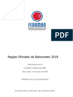 Reglamento Basquet 2018 - FEBAMBA