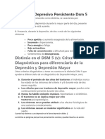 Trastorno Depresivo Persistente DSM 5