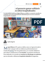 "La Guarida" El Proyecto Gamer Solidario Que Alegra A Los Niños Hospitalizados Perfil