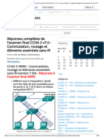 Réponses Complètes de L'examen Final CCNA 2 v7.0 - Commutation, Routage Et Éléments Essentiels Sans Fil - CCNA v7 Answers