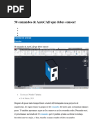 50 Comandos de AutoCAD Que Debes Conocer