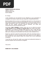 Demand Letter - Roy Del Rosario