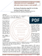 Translatejurnal 2 OPTIMIZATION OF SOLAR ENERGY PRODUCTION USING PLC & SCADA