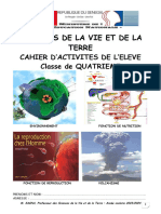 Cahier D'activités de SVT 4ème 2023 2024 Normal Élève