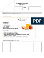 Evaluación de Una Receta