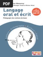 Langage Oral Et 233 Crit