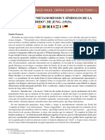 Selecciones Ferenczianas Obras Completas Tomo II Critica de Metamorfosis y Simbolos de La Libido de Jung 1913t