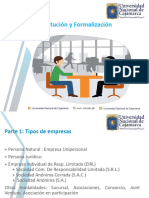 Constitución y Formalización