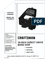 Sears Craftsman 10 Inch Band Saw - L0901656