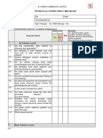 Environmental Inspection Checklist