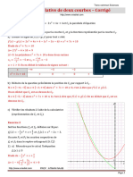 1s14 Position Relative de Deux Courbes Corrig