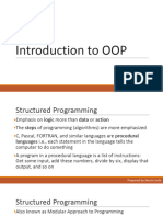 Unit 1 - Introduction To OOP