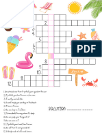 Summer Crossword For Kids