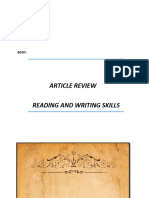 Article Review