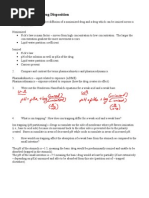 2study Questions-Drug Disposition