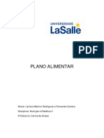 Plano Alimentar - Gestante