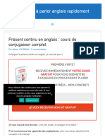 Pre Üsent Progressif en Anglais - Cours de Conjugaison Complet