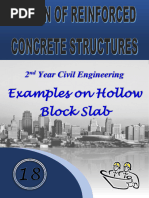 Year Civil Engineering 2: Examples On Hollow Block Slab