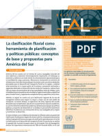 La Clasificación Fluvial Como Herramienta de Planificación y Políticas Públicas: Conceptos de Base y Propuestas para América Del Sur