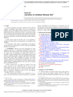 Oxidation Characteristics of Inhibited Mineral Oils: Standard Test Method For