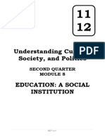 UCSP Second Quarter M08