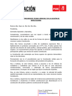 Discurso Completo de Investidura de Pedro Sánchez