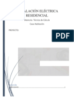 memoriaINSTALACIÓN Eléctrica