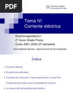 Diapositivas Tema IV-Corriente Eléctrica-2022