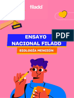 Biología Mención - Ensayo Nacional de Verano - Preu Filadd