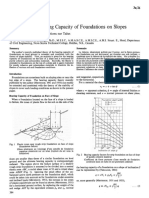 The Ultimate Bearing Capacity of Foundation On Slopes