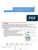 4 - Détermination de Quantités de Matière Par Conductimétrie