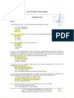 Examen Tipo Test Ayuntamiento de Serra