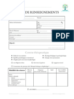 Fiche de Renseignement